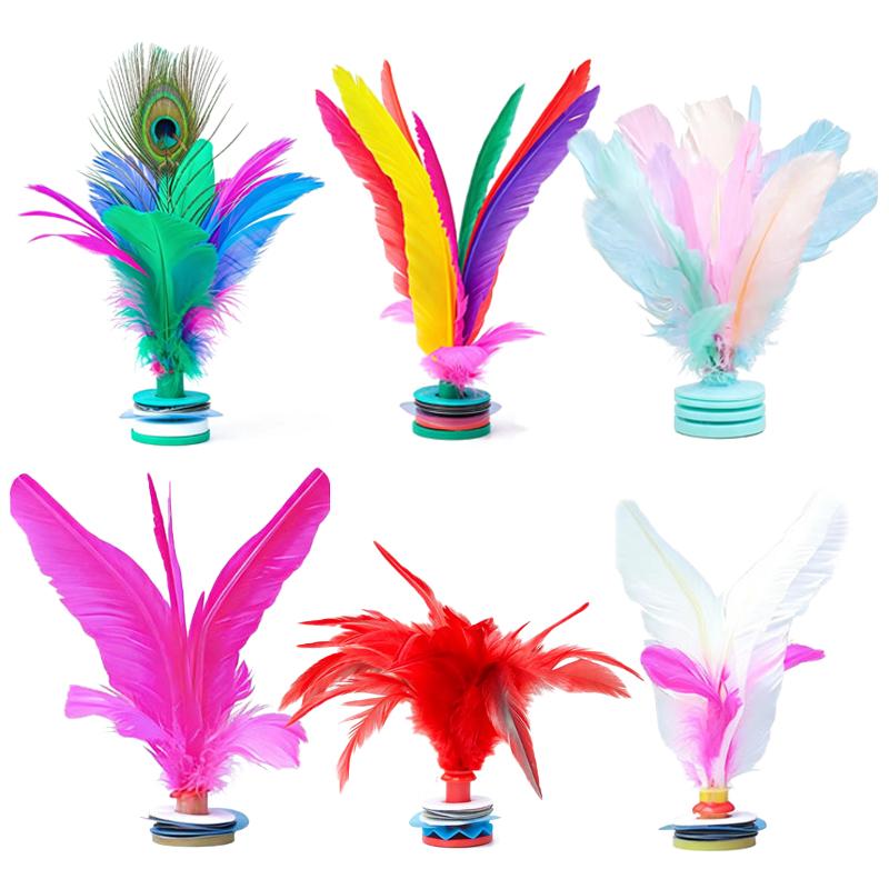 Feather Shuttlecock - 1 Adet Renkli Tüy Top, İç