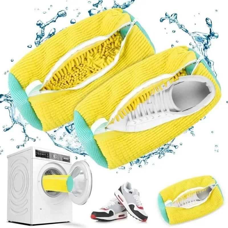 Badminton Bag - Yeniden Kullanılabilir Ayakkabı Yıkama Makinesi Çantası,