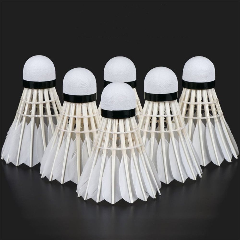 Feather Shuttlecock - 3/6/12 adet yeni beyaz badminton topu