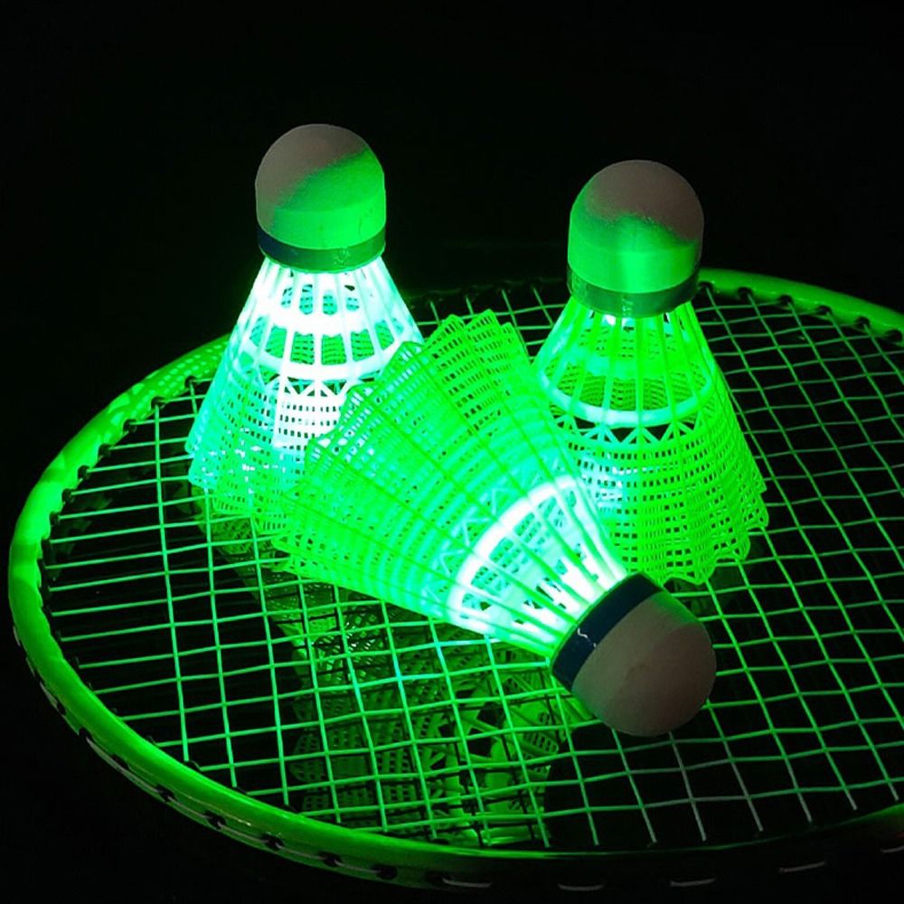 Feather Shuttlecock - Işıklı LED Badminton Parlayan Aydınlatma Topları